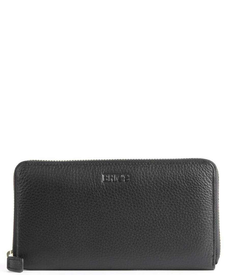 Accessories * | Marmolada Rfid Wallet Grained Calfskin Brics New Black