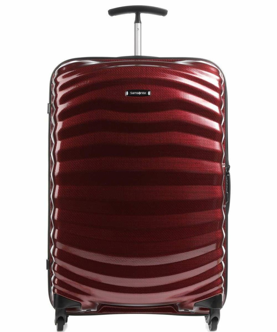 Luggage * | Lite-Shock Spinner (4 Wheels) 69 Cm Samsonite Cheap Dark Red