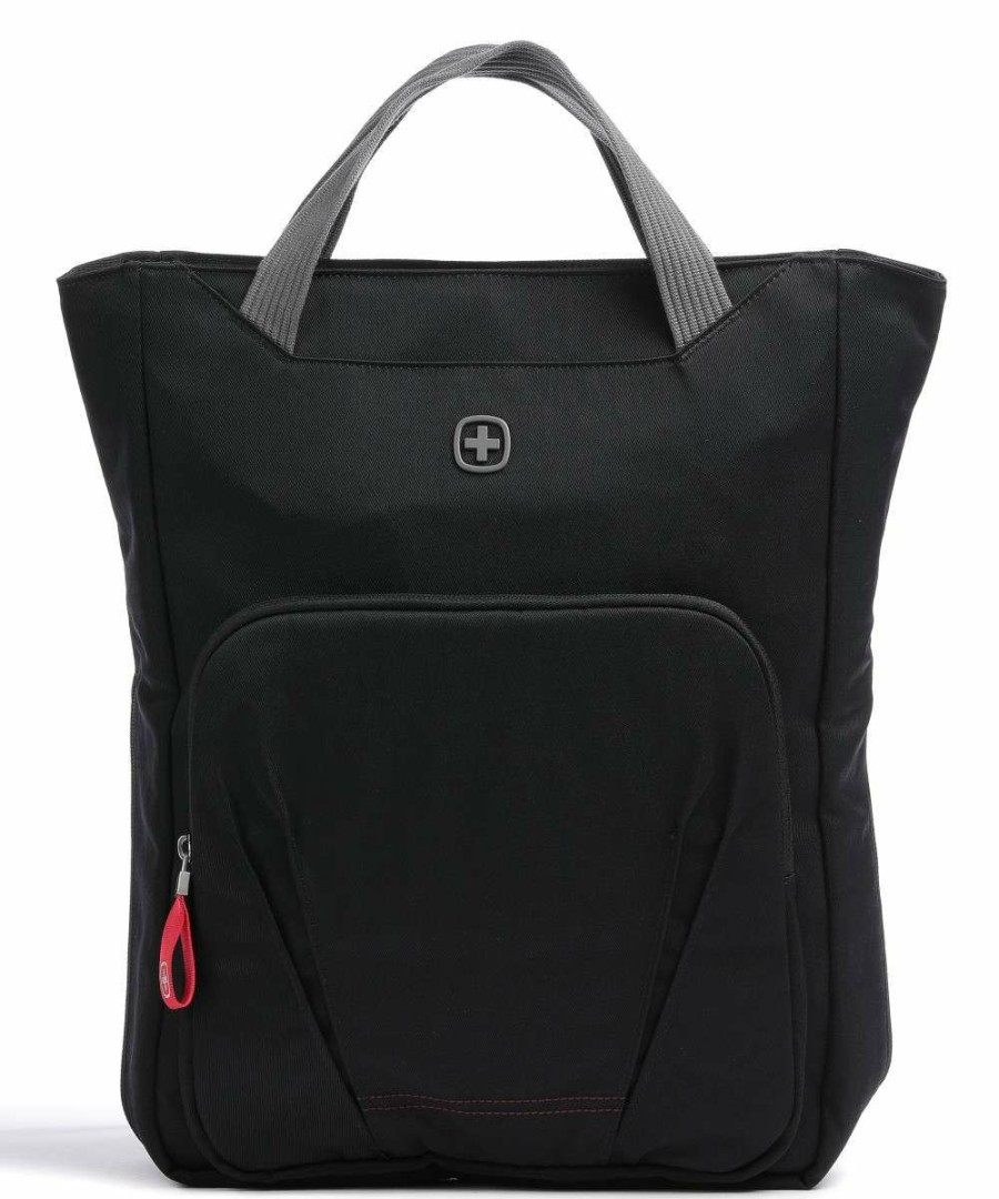 Backpacks * | Vertical Tote Bag 15 Polyester Wenger Best Sellers Black