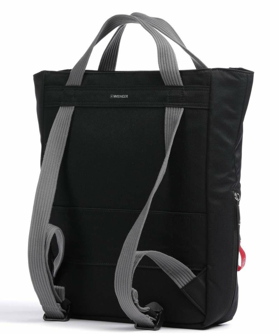 Backpacks * | Vertical Tote Bag 15 Polyester Wenger Best Sellers Black