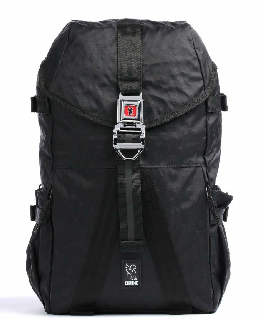 Business & Laptop * | Tensile Backpack Recycled Ripstop Nylon Chrome Sale Online Black