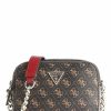 Bags * | Noelle Crossbody Bag Synthetic Guess Cheap Dark Brown