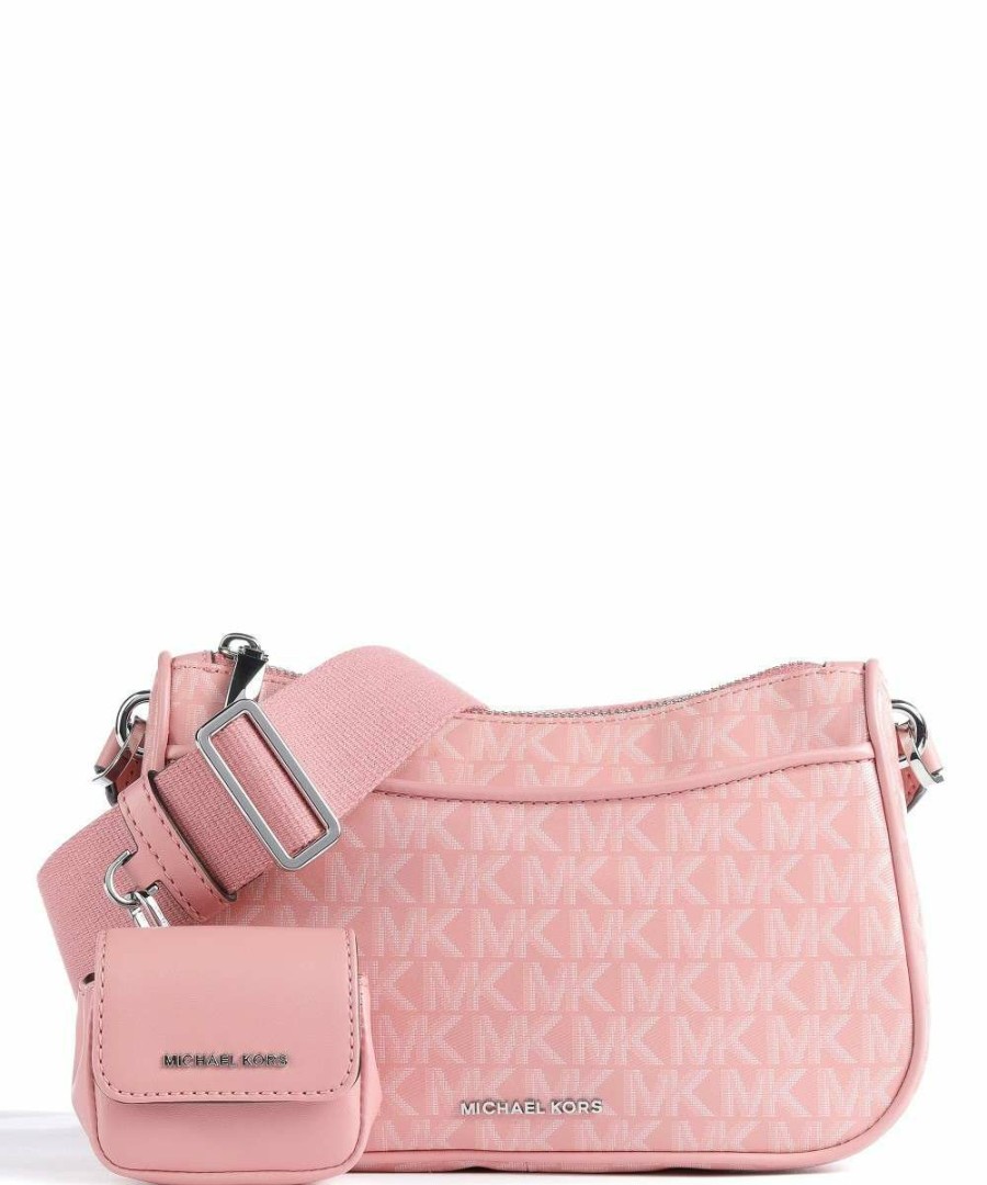 Bags * | Jet Set Crossbody Bag Synthetic, Cotton Michael Kors Exclusive Design Rose