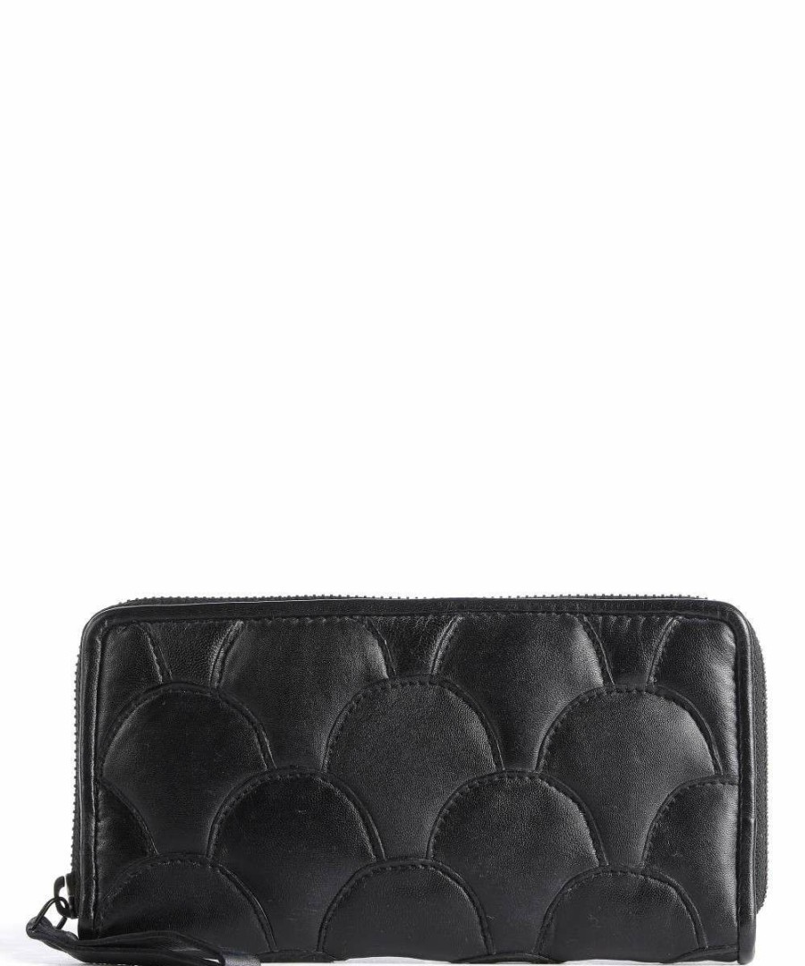 Accessories * | Munchgasse 6 Wallet Sheepskin Leather Taschendieb Wien Store Black