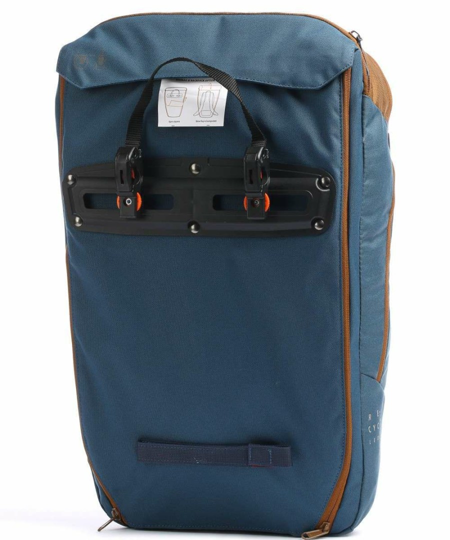 Backpacks * | Cycle Ii 20 Qmr 2.0 Luggage Bag Recycled Polyester Vaude Crazy Deals Blue/Brown