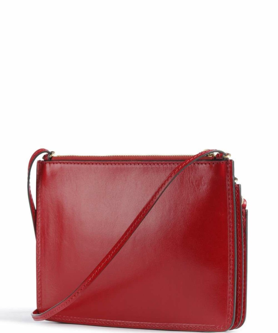 Bags * | Rustici Crossbody Bag Fine Grain Cow Leather The Bridge Promotion Red