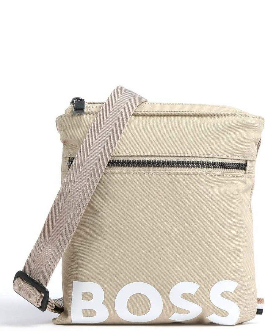 Bags * | Catch Crossbody Bag Recycled Polyester, Recycled Polyamide Boss New Beige