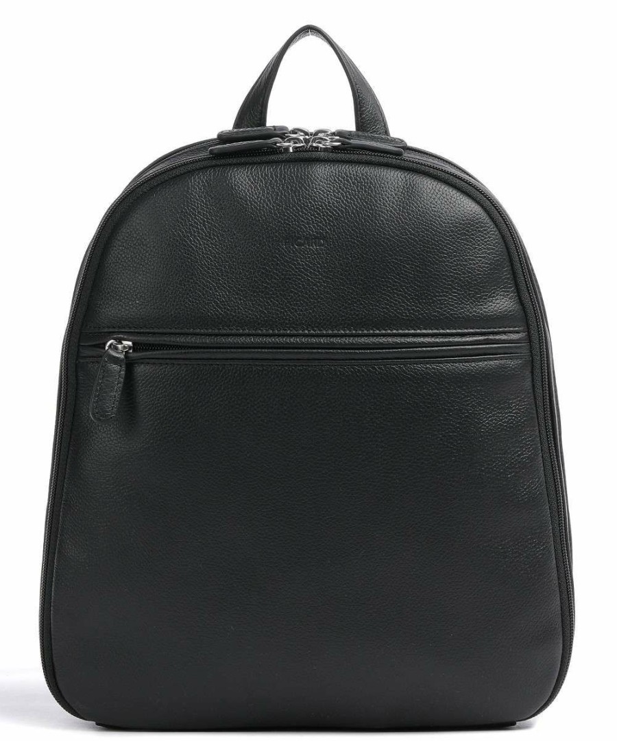 Backpacks * | Luis Backpack Grained Cow Leather Picard Sale Online Black