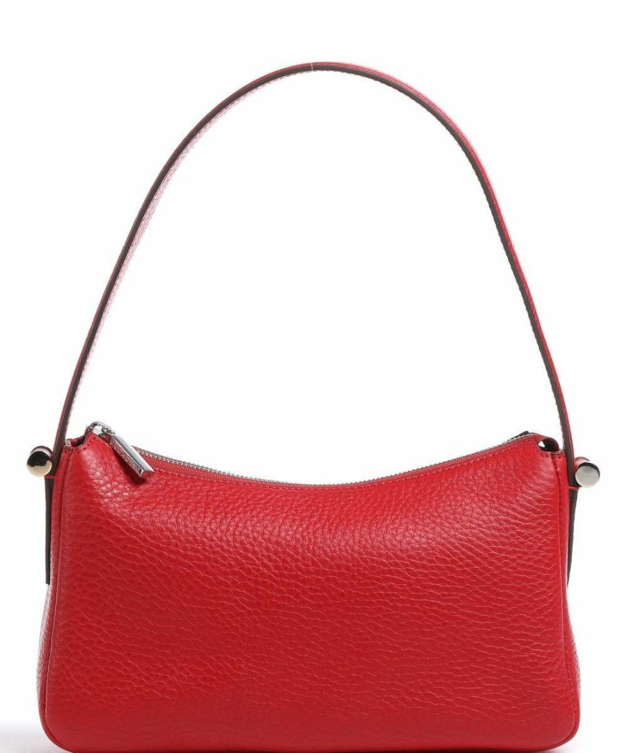 Bags * | Janine Shoulder Bag Grained Leather Decadent Copenhagen Sale Online Red