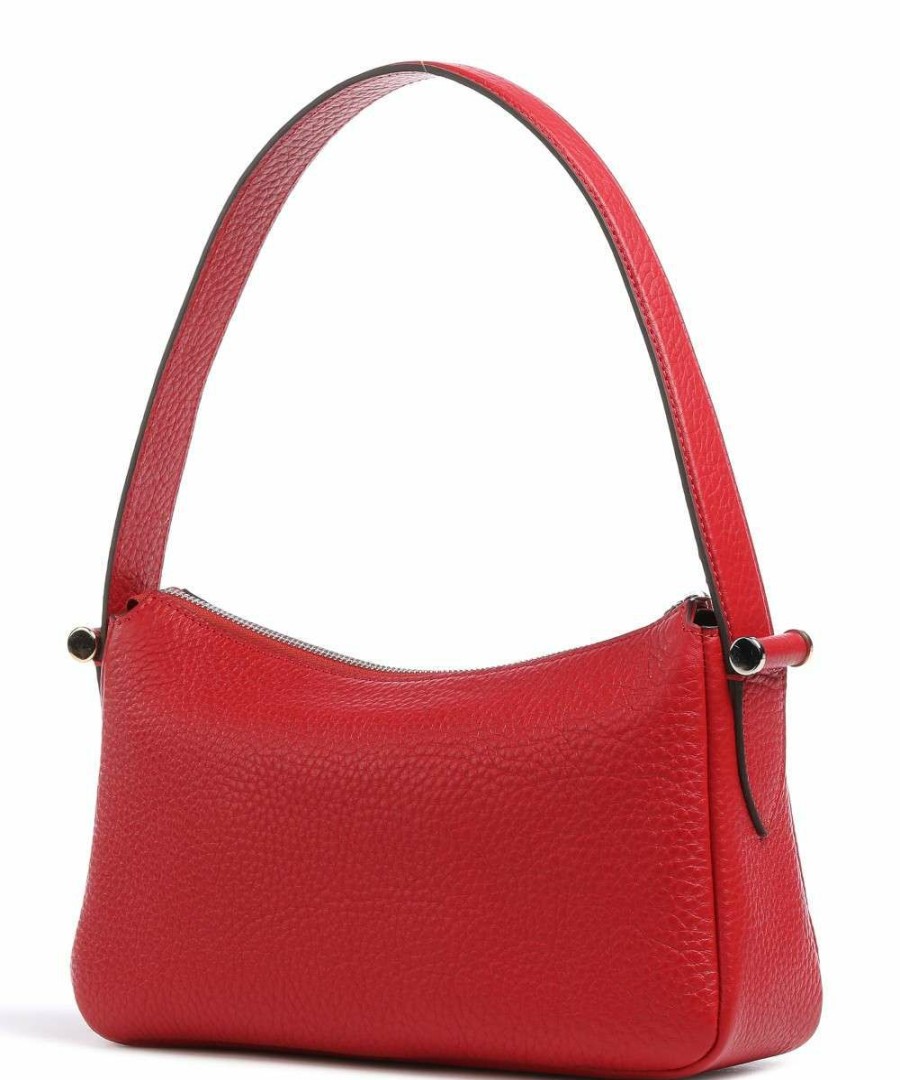 Bags * | Janine Shoulder Bag Grained Leather Decadent Copenhagen Sale Online Red