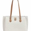 Bags * | Ruby Tote Bag Canvas Michael Kors Promotion Ivory