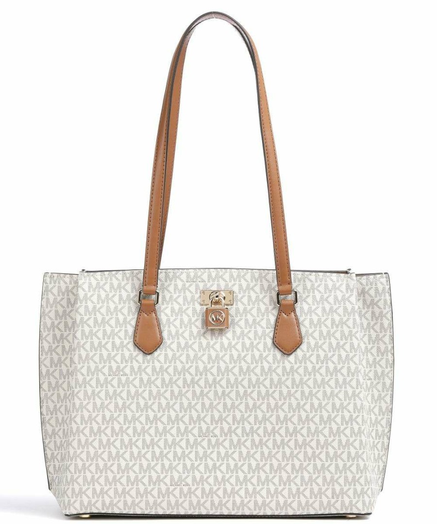 Bags * | Ruby Tote Bag Canvas Michael Kors Promotion Ivory