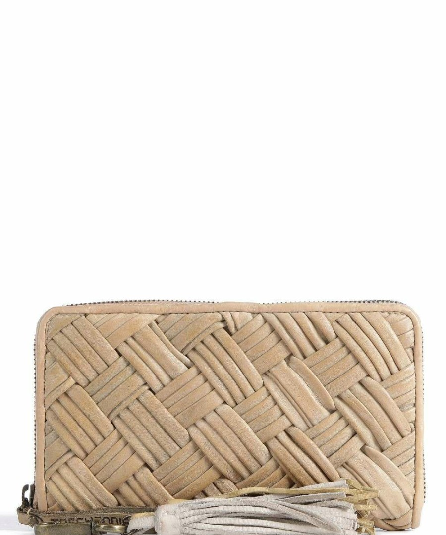 Accessories * | Sommerergasse 4A Wallet Grained Cow Leather, Sheepskin Leather Taschendieb Wien New Beige