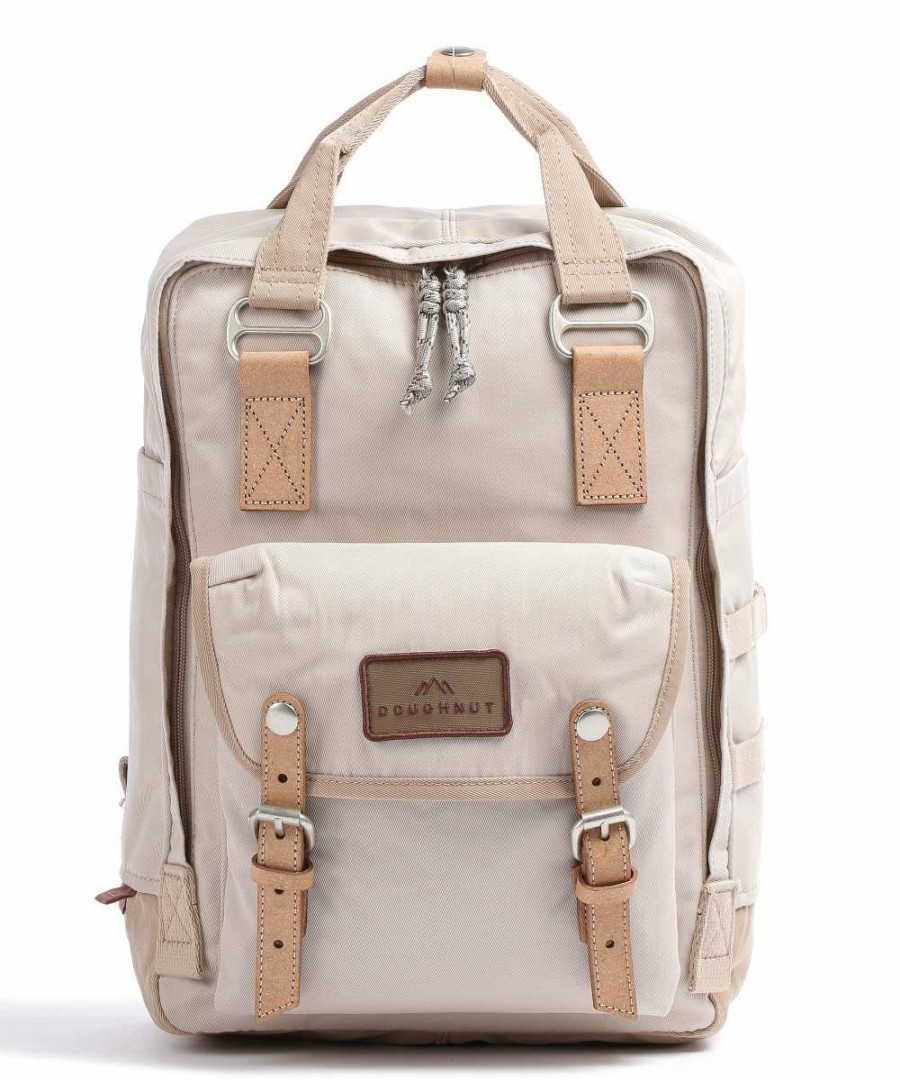 Backpacks * | Go Wild Macaroon Backpack 14 Recycled Nylon Doughnut Opening Sales Ivory