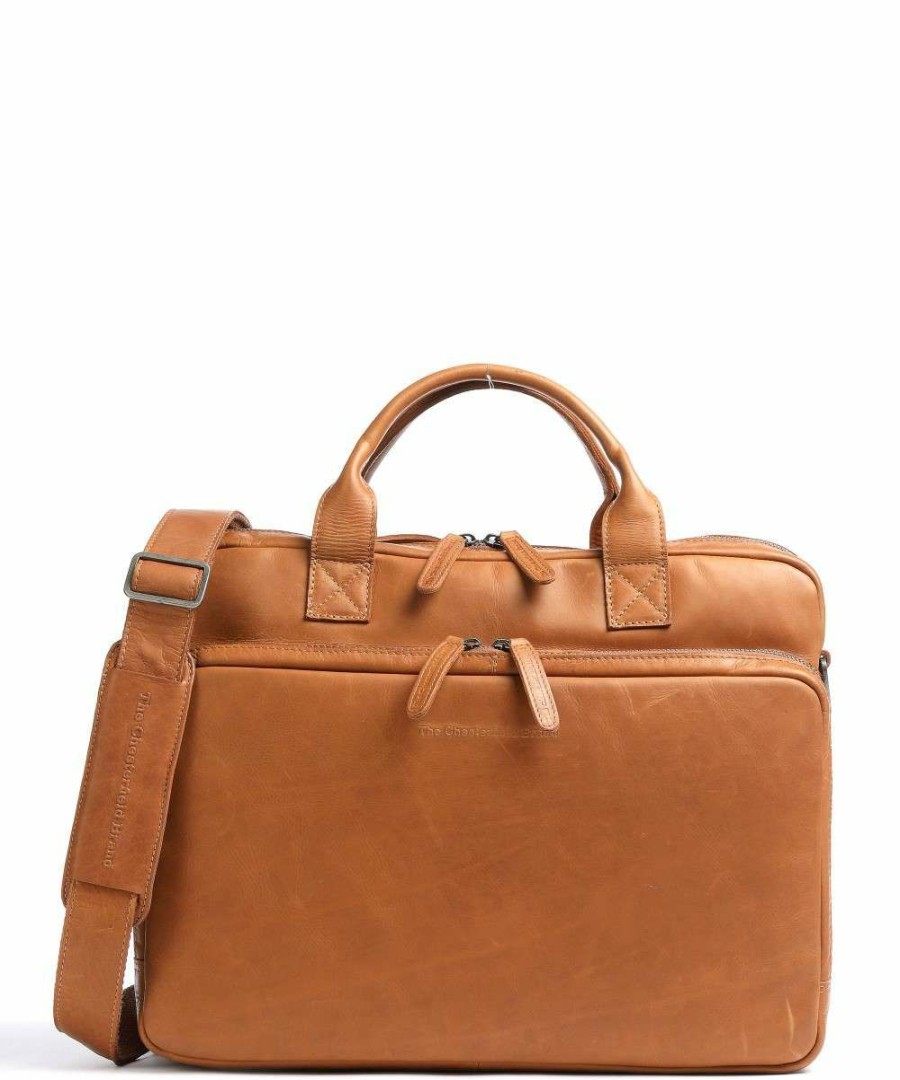 Business & Laptop * | Jackson Briefcase 15 Cow Leather The Chesterfield Brand Sale Online Cognac