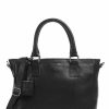 Bags * | Antique Avery Handbag Grained Leather Burkely Discount Sale Black