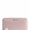 Accessories * | I-Con Wallet Grained Calfskin Mandarina Duck New Rose