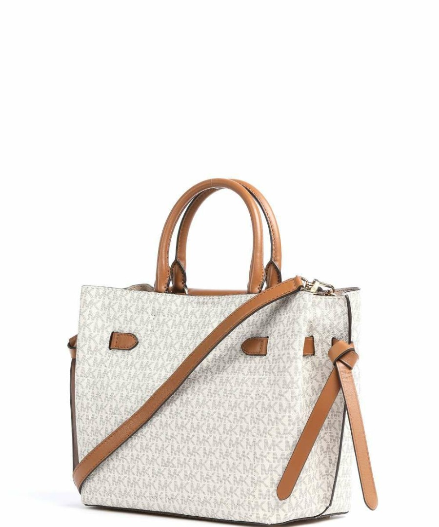 Bags * | Hamilton Legacy Handbag Synthetic Michael Kors Official Ivory/Brown