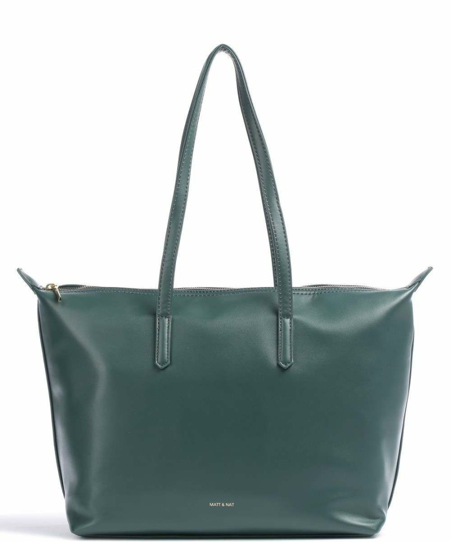 Bags * | Loom Abbi Tote Bag Synthetic Matt & Nat Low Price Dark Green