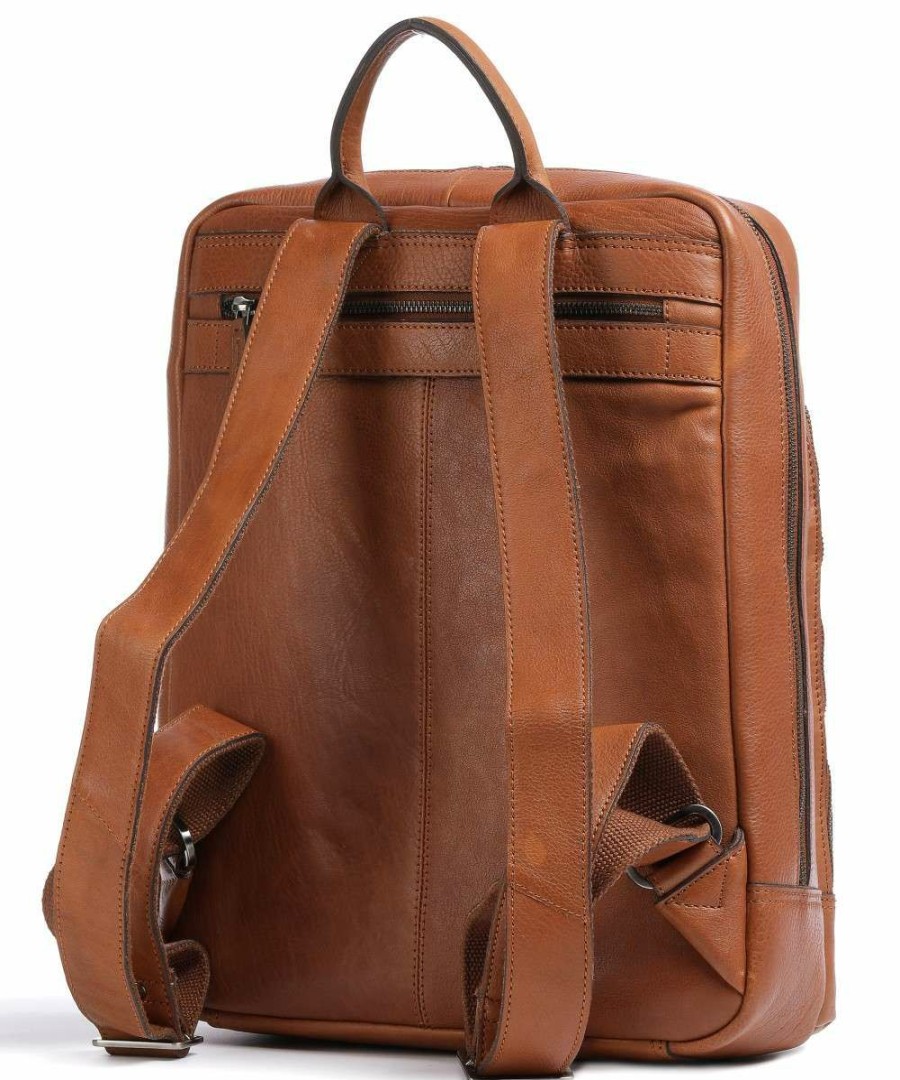 Backpacks * | Hayden Backpack 15.6 Fine Grain Cow Leather The Chesterfield Brand Store Cognac