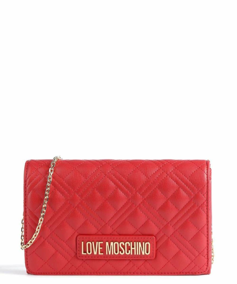 Bags * | Evening Crossbody Bag Synthetic Love Moschino Cheap Red