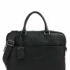 Business & Laptop * | Antique Avery Briefcase 15 Grained Leather Burkely Crazy Deals Black