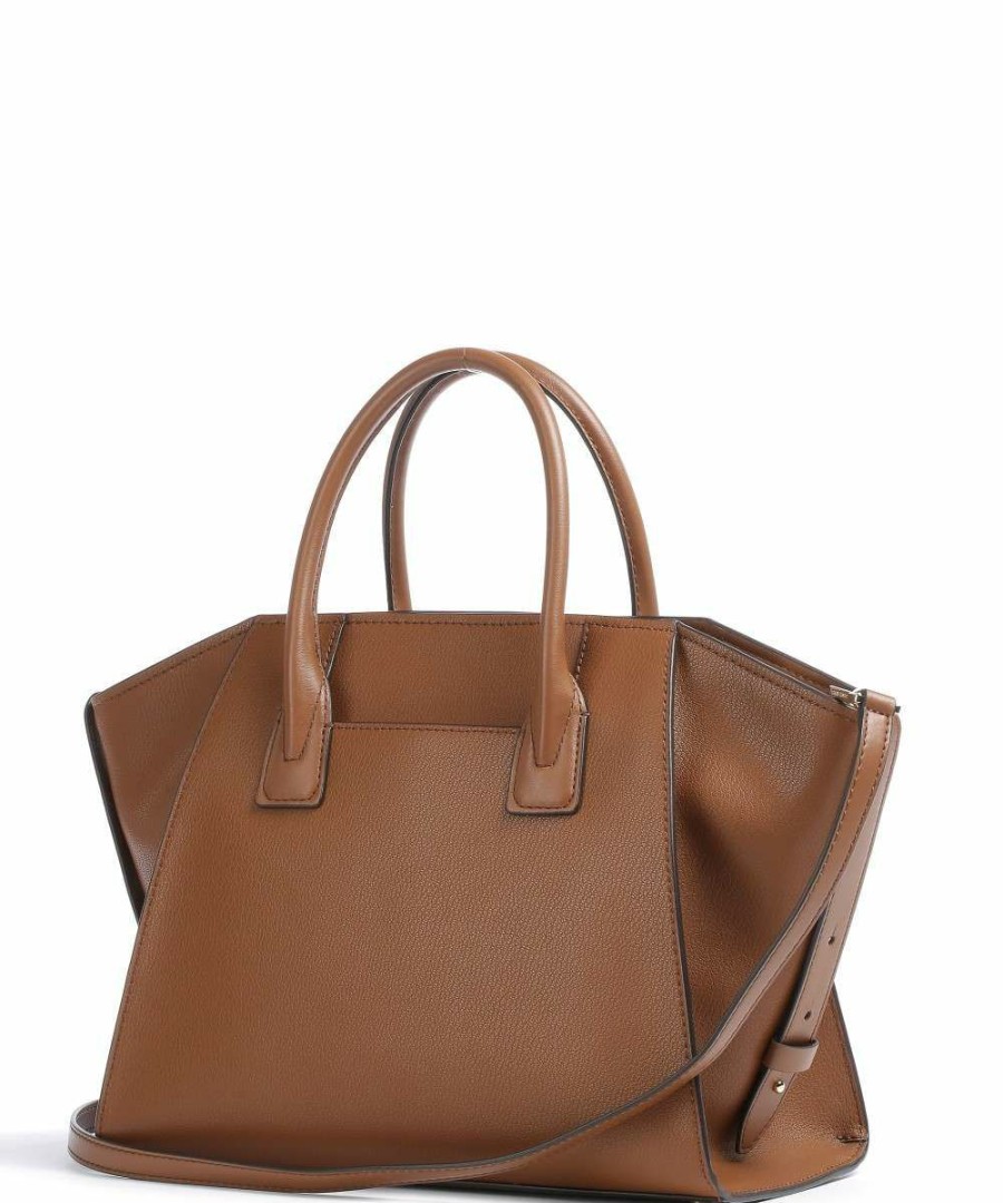 Bags * | Avril Handbag Grained Cow Leather Michael Kors Discount Sale Brown