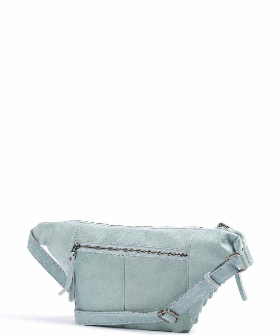 Backpacks * | Bestseller Sling Bag Grained Leather Fredsbruder Special Style Light Blue