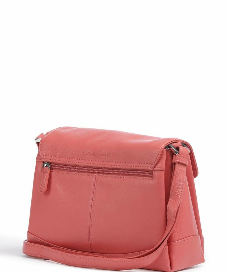 Bags * | Really Crossbody Bag Fine Grain Cow Leather Picard Exclusive Design Coral