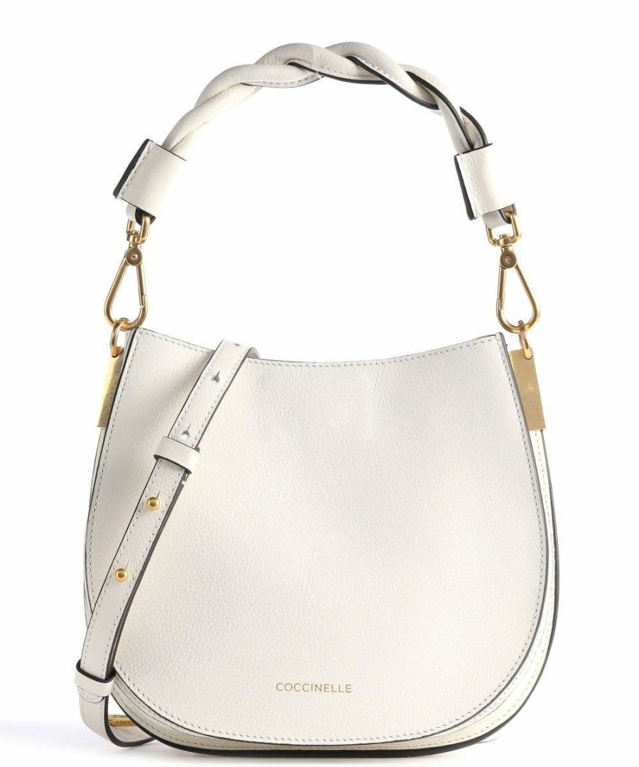 Bags * | Arpege Crossbody Bag Grained Cow Leather Coccinelle Discount Online White