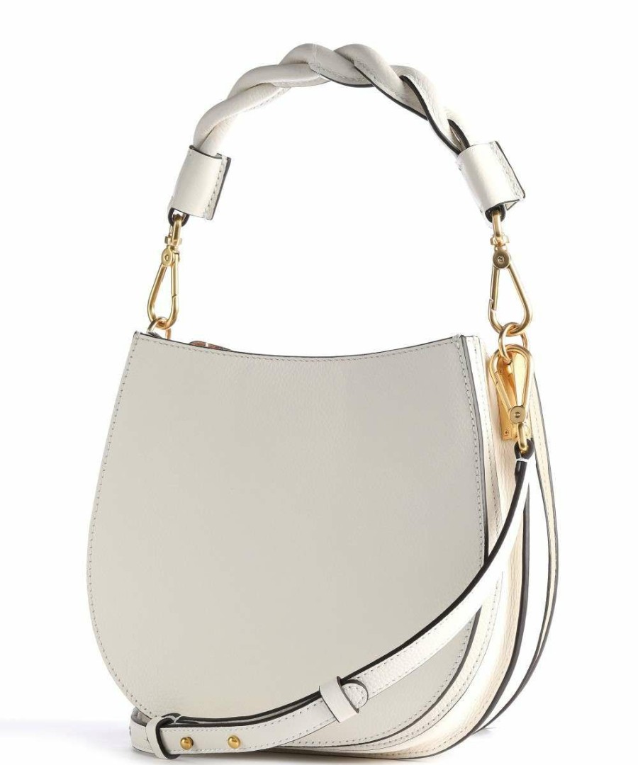 Bags * | Arpege Crossbody Bag Grained Cow Leather Coccinelle Discount Online White