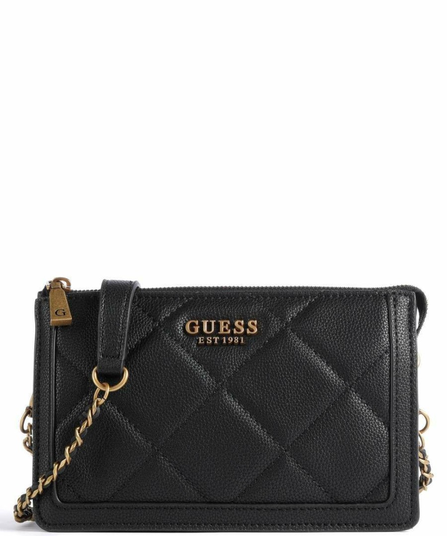 Bags * | Abey Crossbody Bag Synthetic Guess Exclusive Design Black