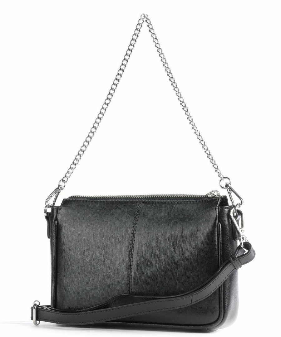 Bags * | Florence Cami Rovet Crossbody Bag Fine Grain Leather Nunoo Shop Black