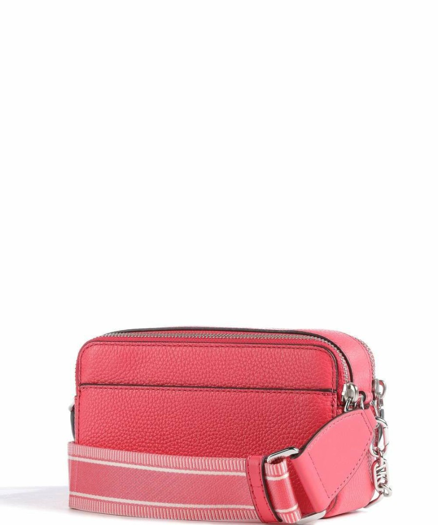 Bags * | Jet Set Crossbody Bag Grained Cow Leather Michael Kors Discount Online Red