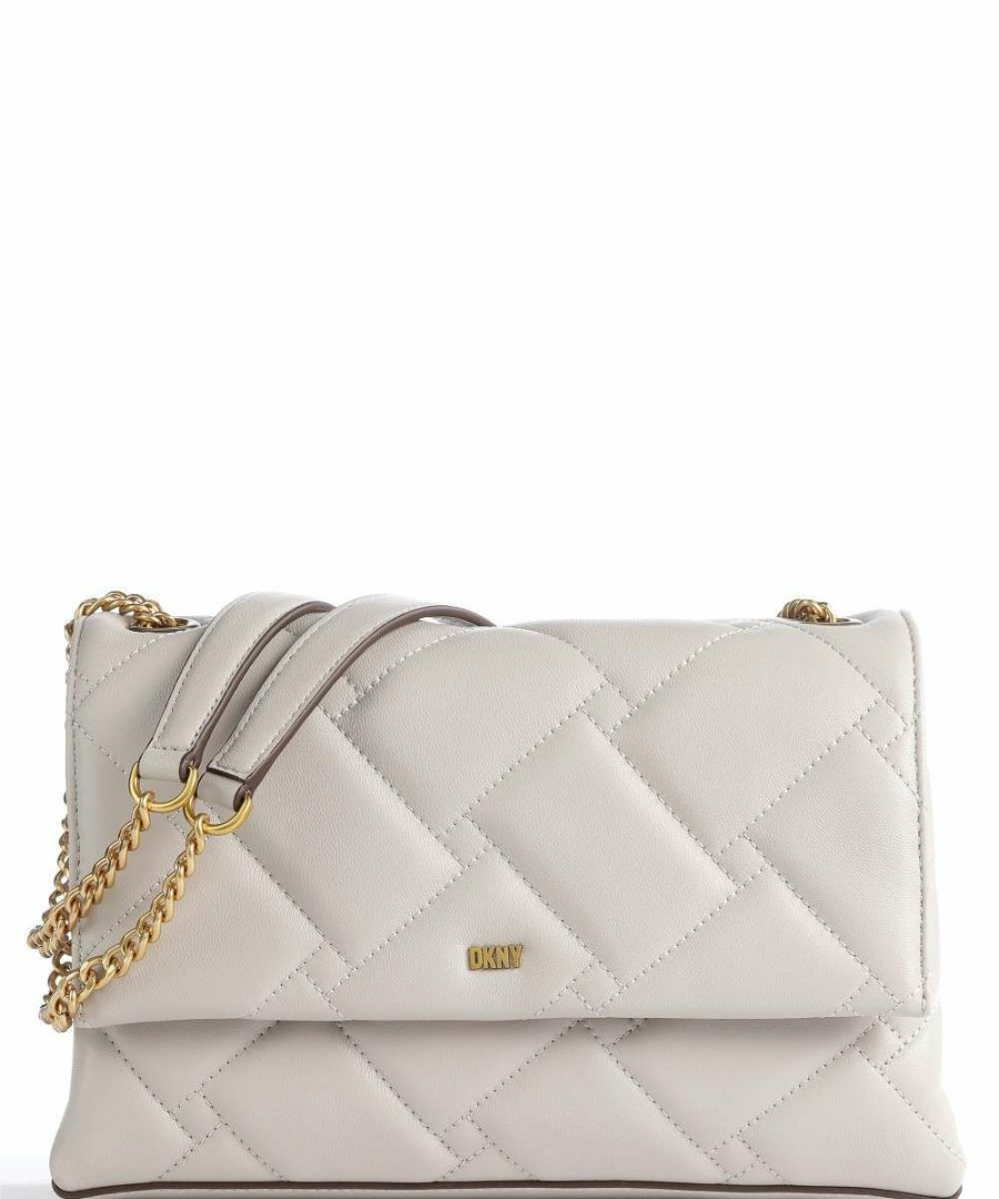 Bags * | Willow Crossbody Bag Lamb Leather Dkny Sale Online Light Grey