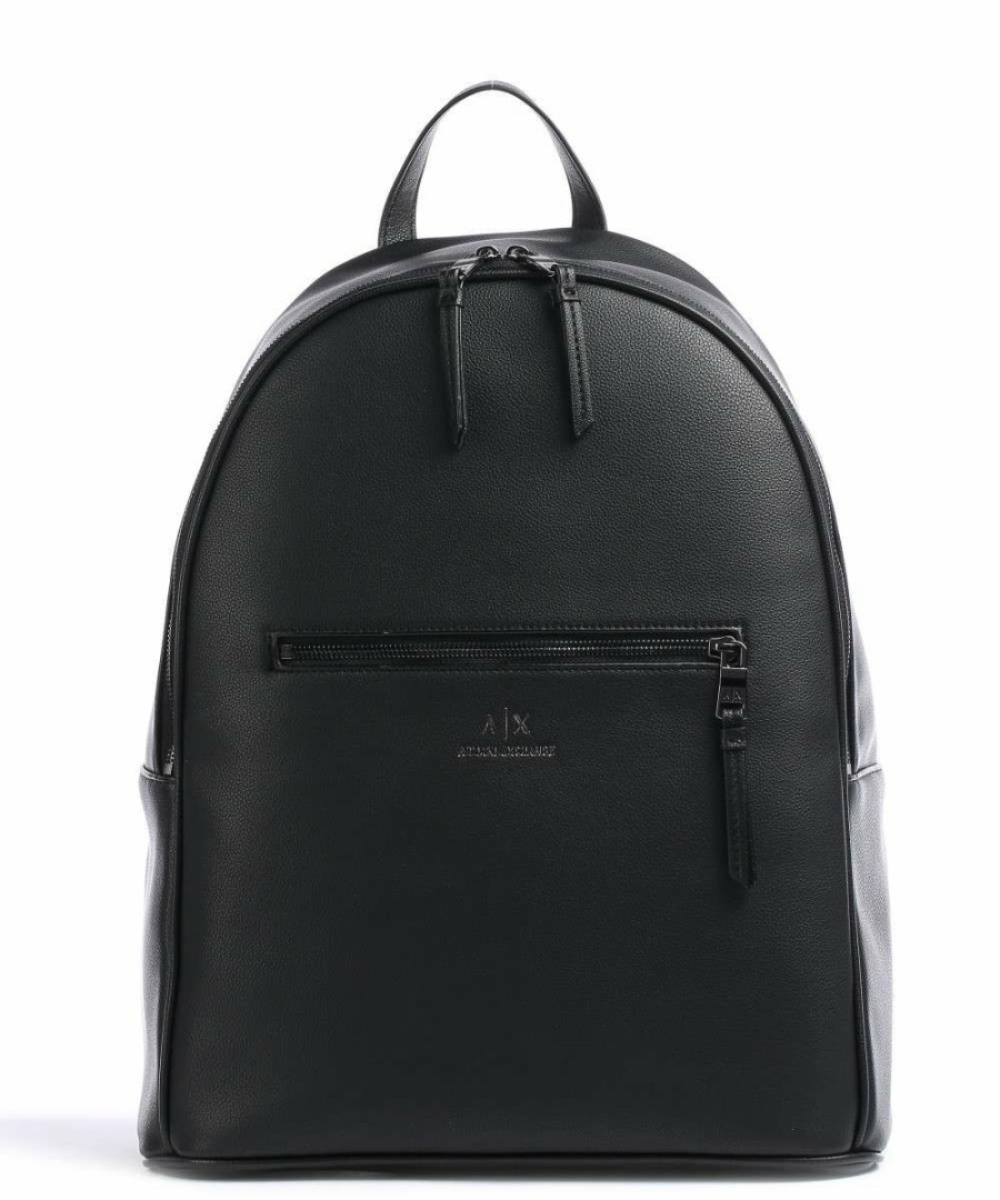 Backpacks * | Backpack 12 Synthetic Armani Exchange Official Black