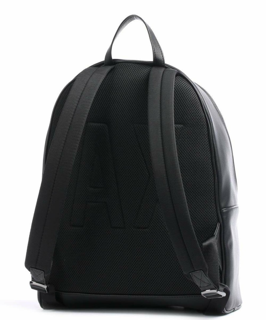 Backpacks * | Backpack 12 Synthetic Armani Exchange Official Black