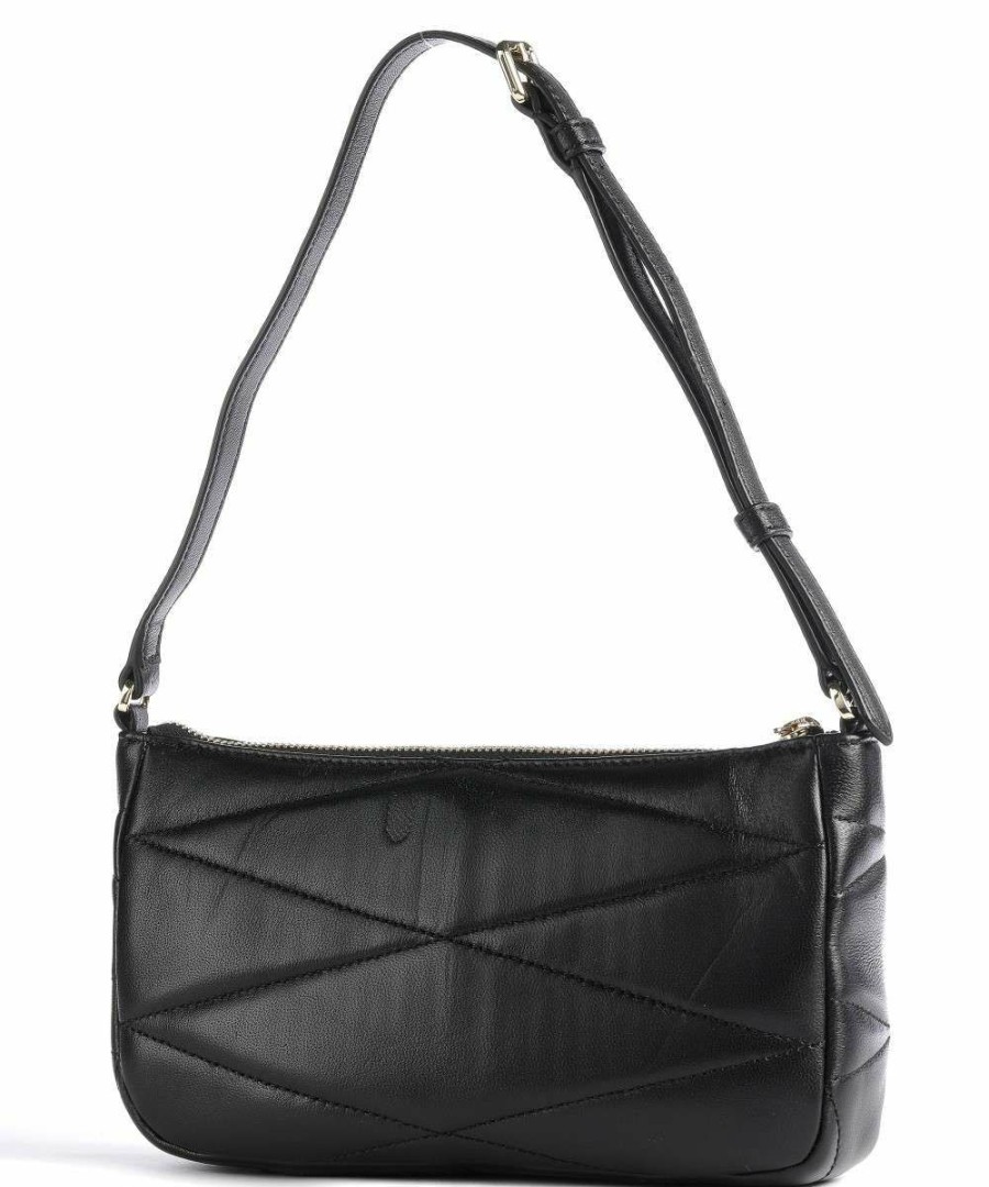 Bags * | Eve Shoulder Bag Lamb Leather Dkny Official Black