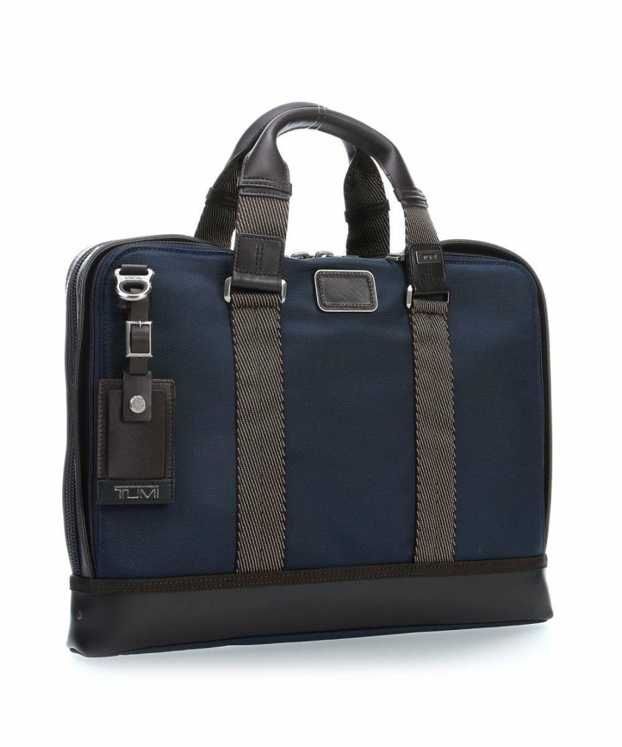 Business & Laptop * | Alpha Bravo Andrews Briefcase 15 Ballistic Nylon Tumi Shop Navy