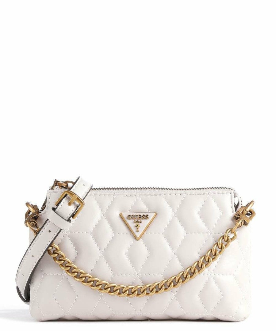 Bags * | Elenia Crossbody Bag Synthetic Guess Shop Ivory