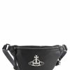 Bags * | Hilda Fanny Pack Grained Calfskin Vivienne Westwood Cheap Black