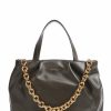 Bags * | Ophelie De Jour Handbag Fine Grain Leather Coccinelle Best Sellers Dark Brown