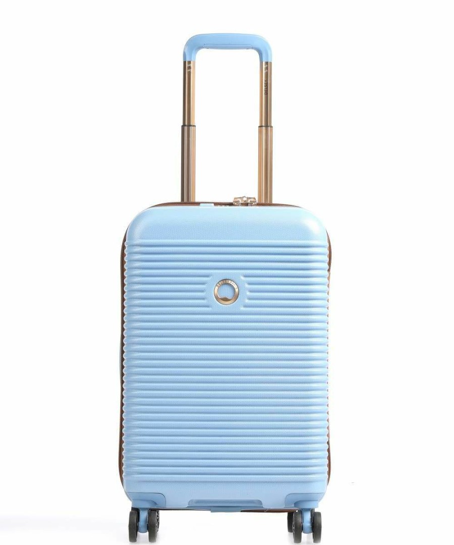 Luggage * | Freestyle Spinner (4 Wheels) 55 Cm Delsey Excellent Quality Light Blue