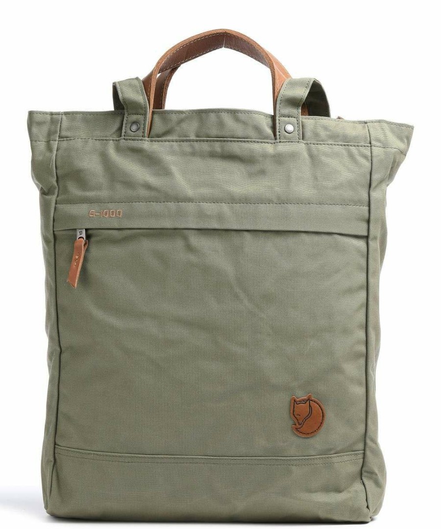 Backpacks * | No.1 Tote Bag Cotton, Polyester Fjallraven Official Olive-Green