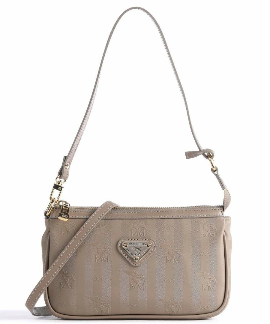 Bags * | Vinerus Missy Crossbody Bag Canvas Maison Mollerus Cheap Taupe