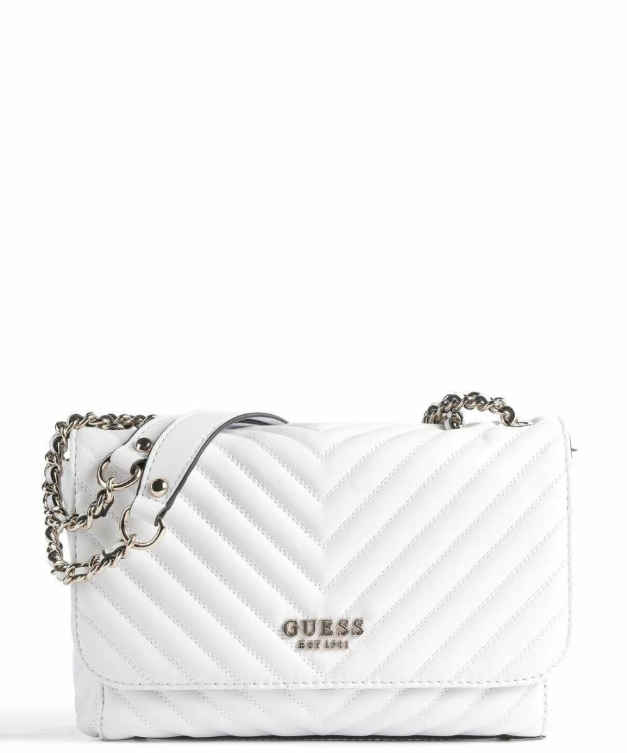 Bags * | Keillah Shoulder Bag Synthetic Guess Clearance White