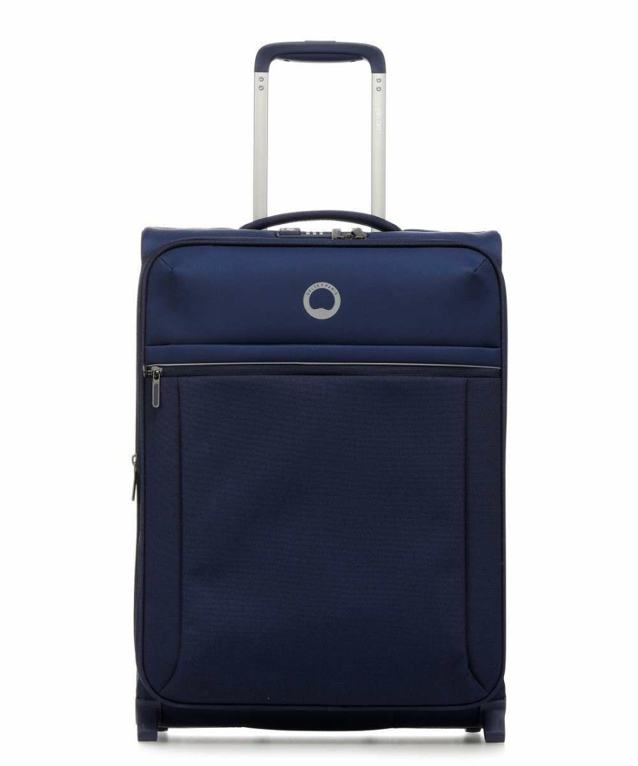 Luggage * | Brochant 2.0 Slim Line Trolley (2 Wheels) 55 Cm Delsey Low Price Blue