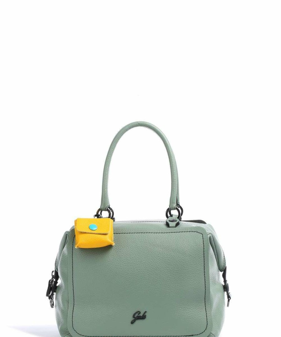 Bags * | Gbowling Plus Handbag Grained Calfskin Gabs Clearance Green