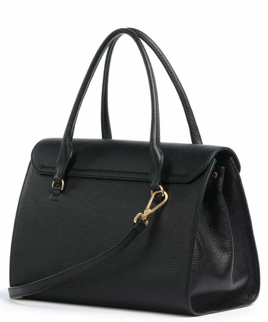 Bags * | Beat Soft Handbag Grained Leather Coccinelle Discount Online Black