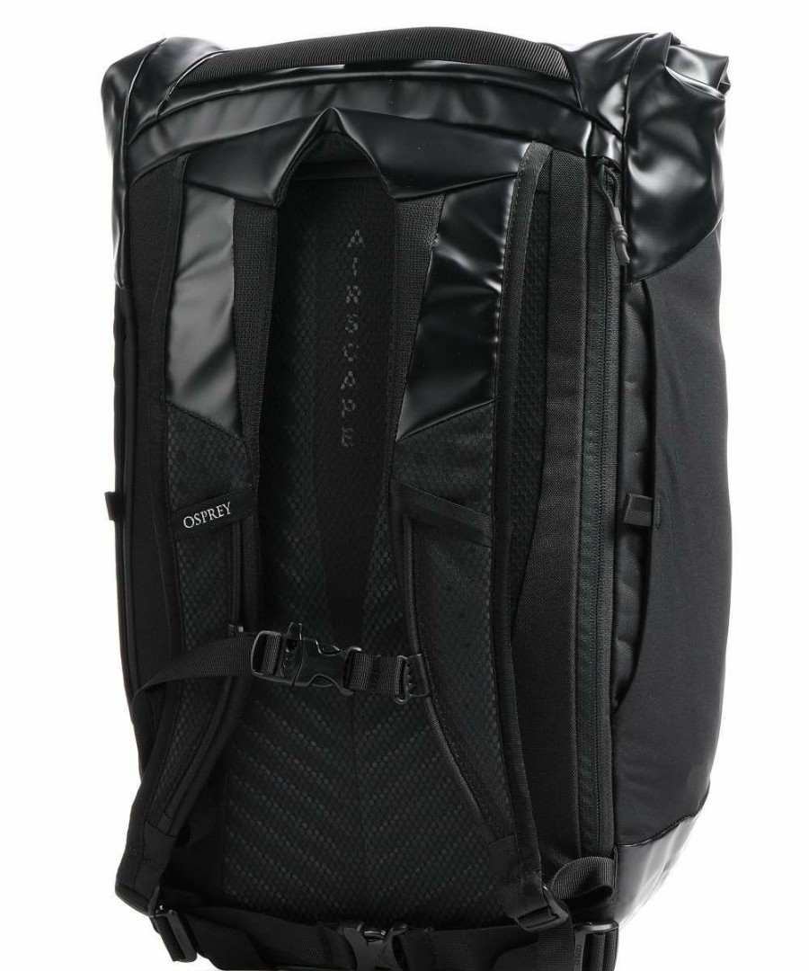 Backpacks * | Transporter Roll Rolltop Backpack 16 Recycled Polyester Osprey Cheap Black